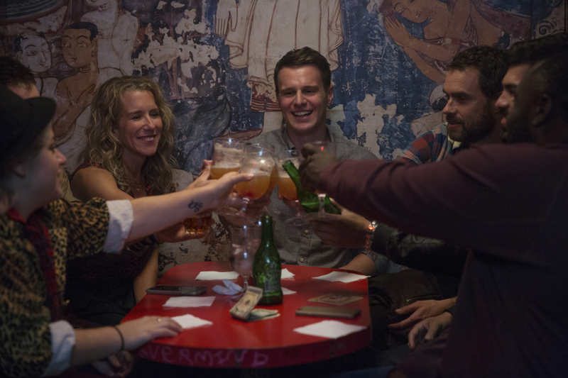 Lauren Weedman, Jonathan Groff, and Murray Bartlett in Looking